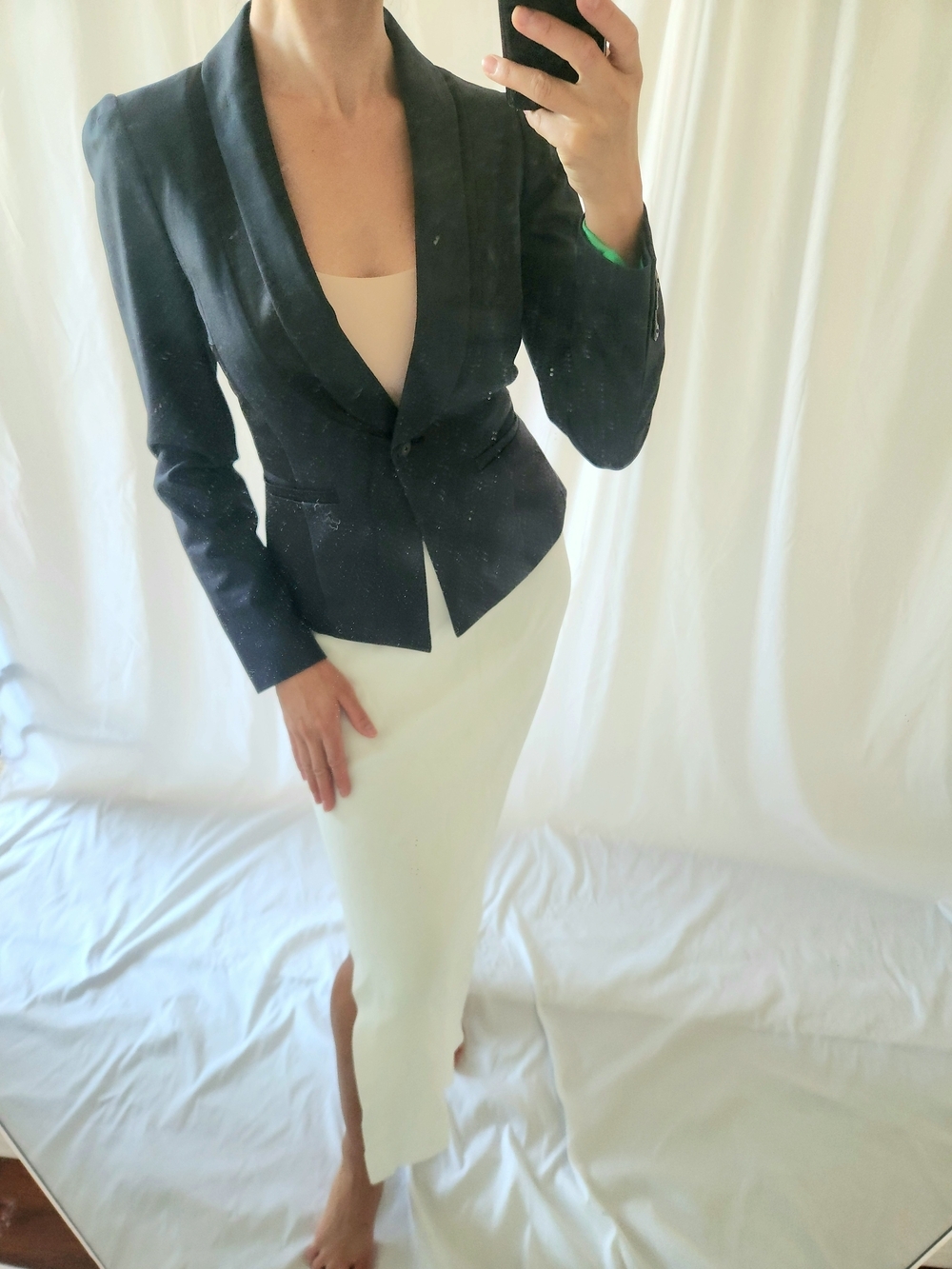 Anthropologie Black Tailored Blazer